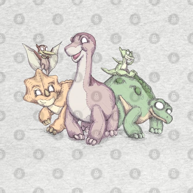 Plush Dinosaurs by LVBart